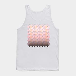 Fish scale pattern in warm peach and grey Tank Top